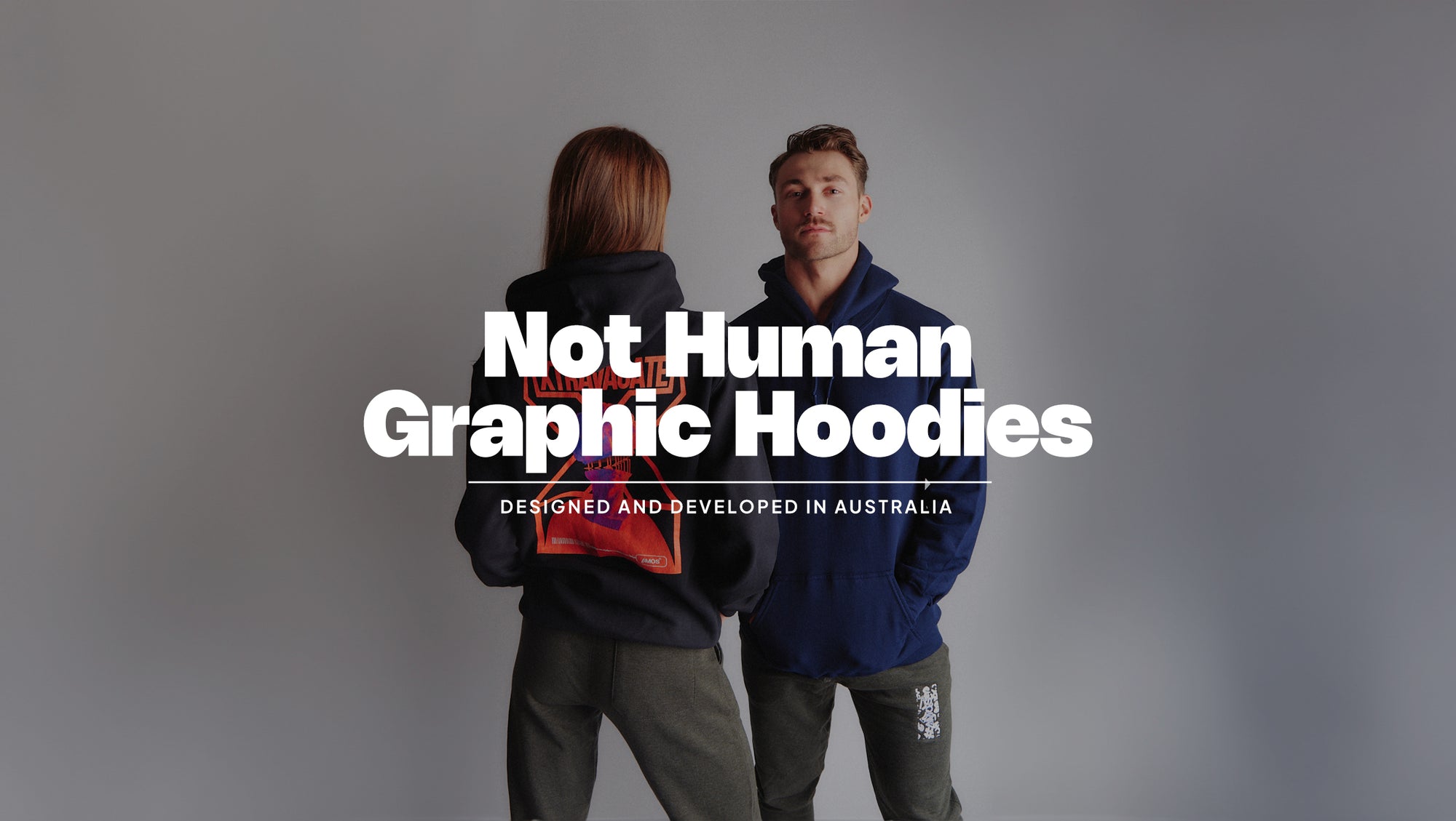 Not Human Graphic Hoodies